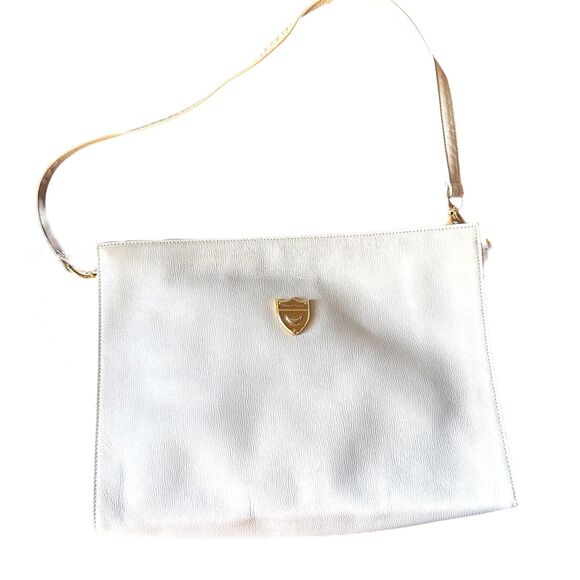 PALOMA PICASSO Textured Shoulder Bag Cream - Picture 1 of 5